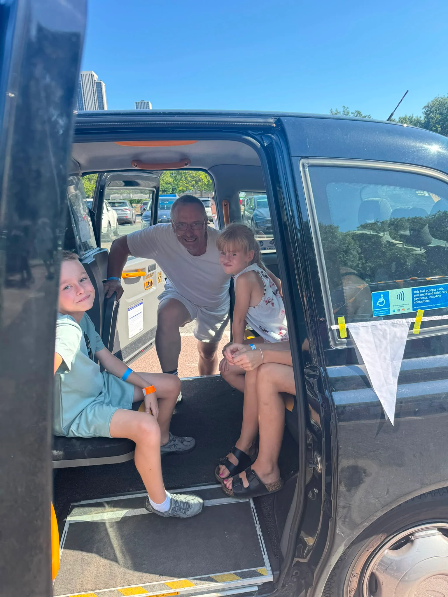LTCFC Cab Driver meeting his passengers for the day