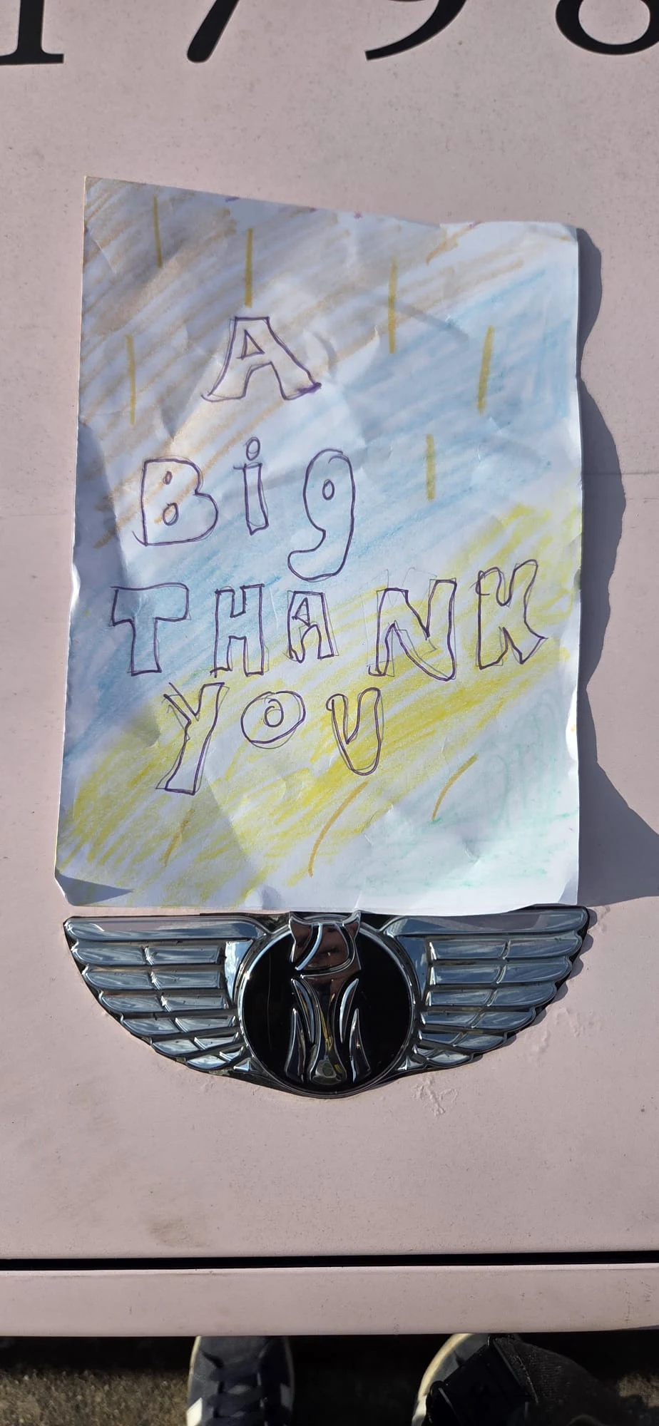 Thank you card from Molly