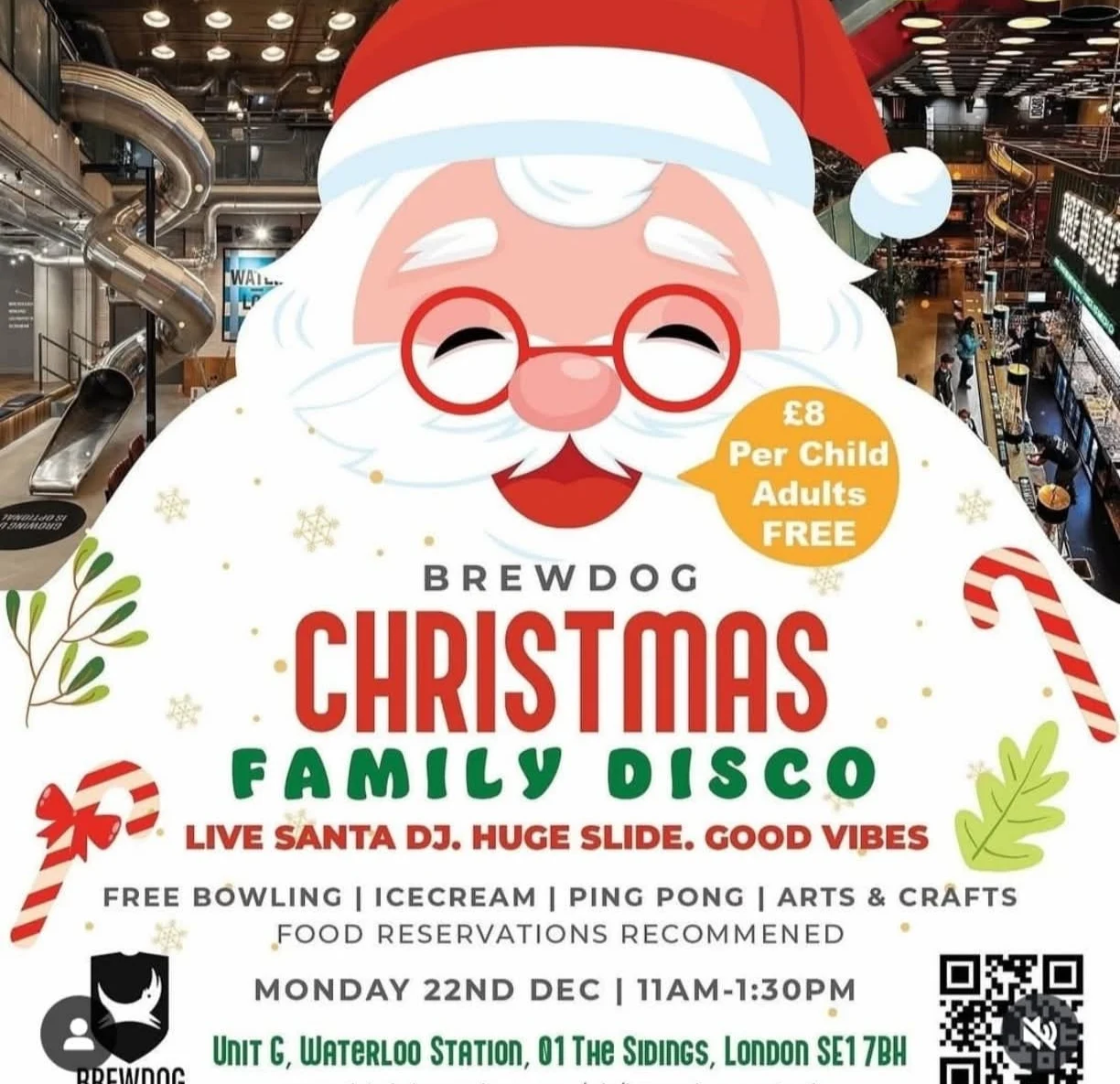 **Tomorrow Morning: Affordable Christmas Family Disco at BrewDog Waterloo Kicks Off School Holidays with Festive Fun for All London Families**