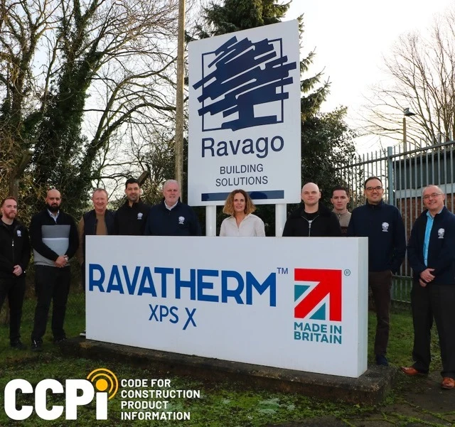 Ravago Building Solutions UK becomes first XPS manufacturer to have full construction product range CCPI assessed