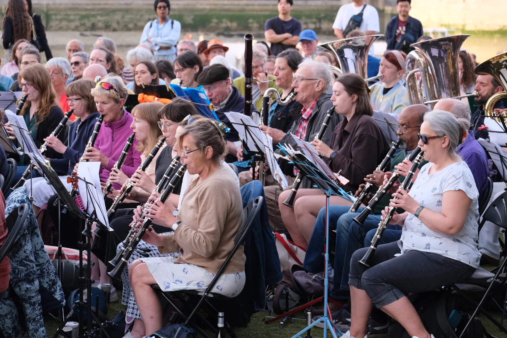 Performers at the Big Summer Wind Orchestra and Choir