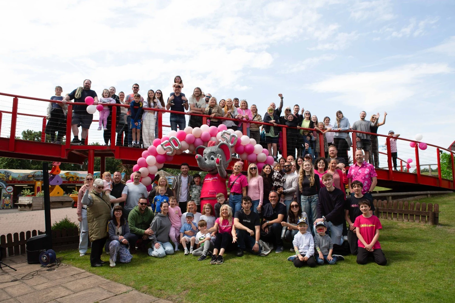 Children with cancer celebrate 50 years of Candlelighters at Diggerland