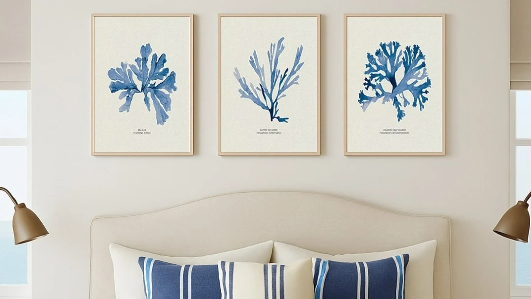 Soft Blue Tones and Coastal Calm Define Beach House Art’s Cool Blue-Inspired Prints