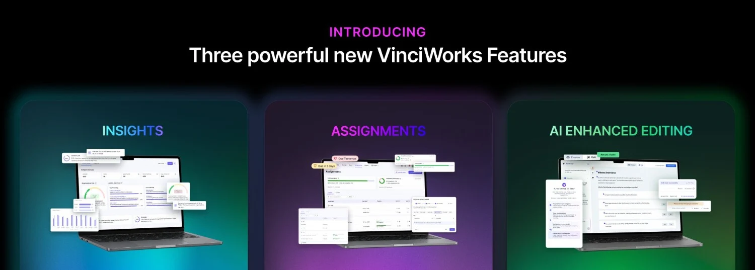 VinciWorks transforms compliance training management with three powerful Portal upgrades