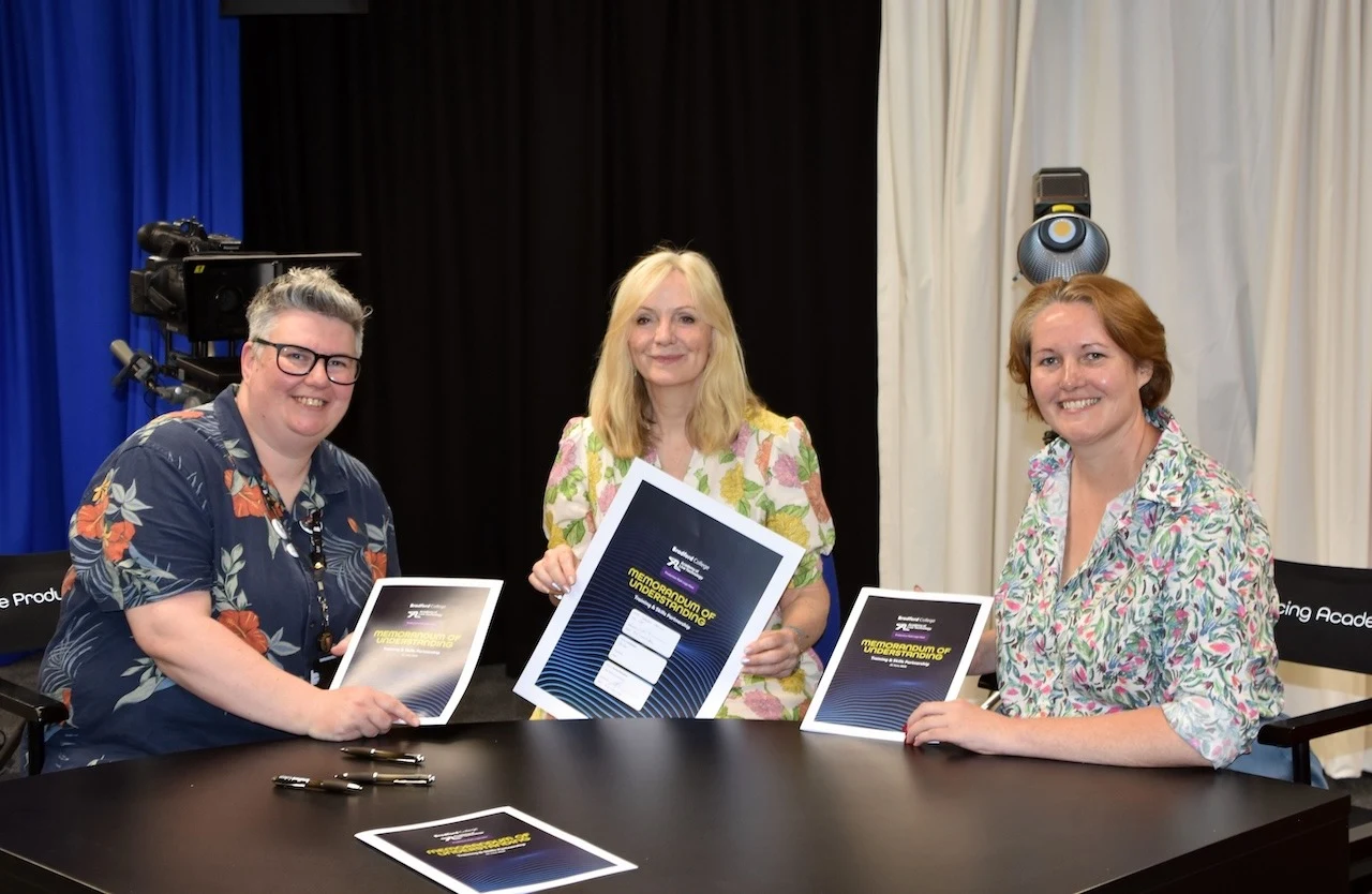 Bradford College, Production Park and Academy of Live Technology launch landmark partnership through The Producing Academy