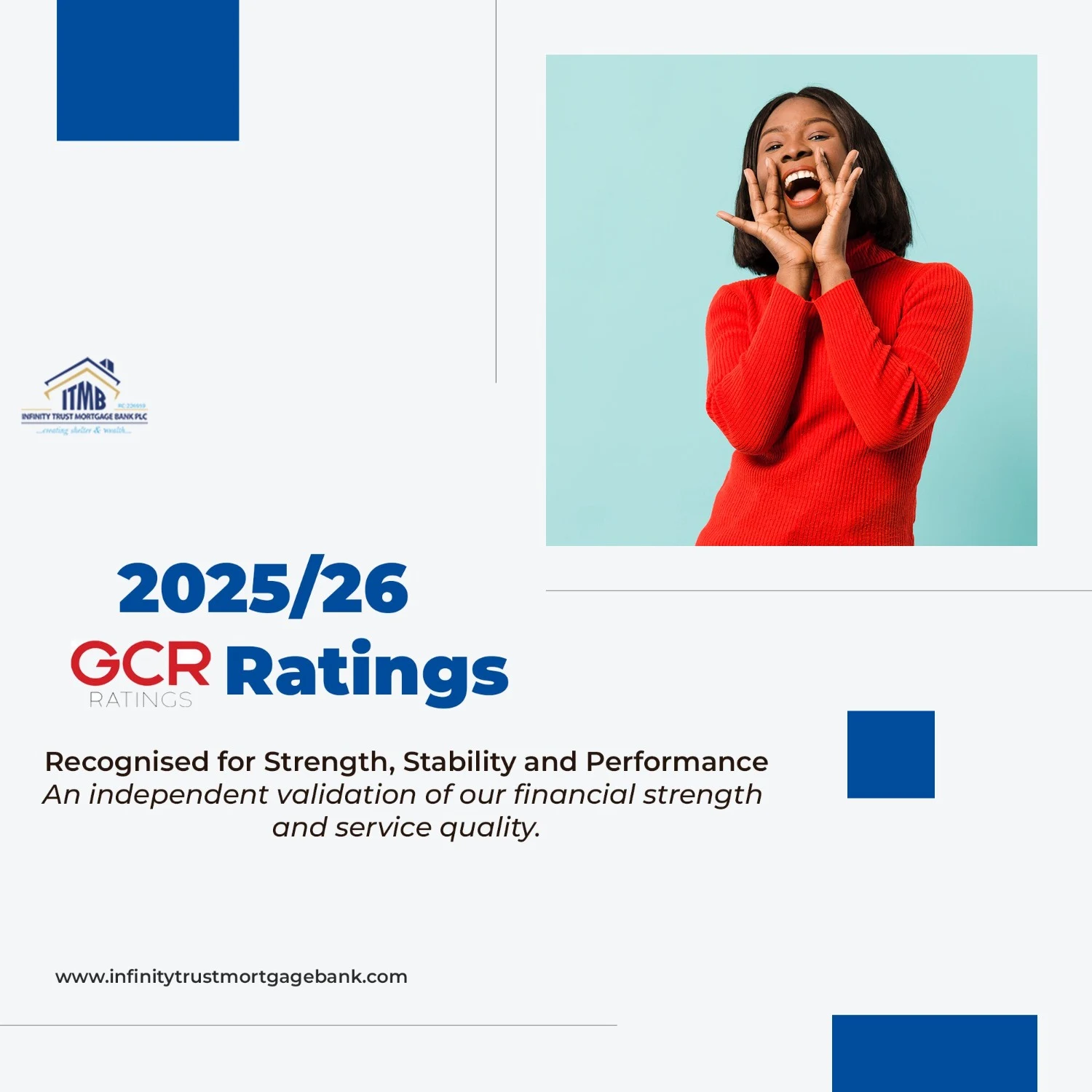 Infinity Trust Mortgage Bank Secures Strong GCR Ratings, Reinforcing Market Confidence