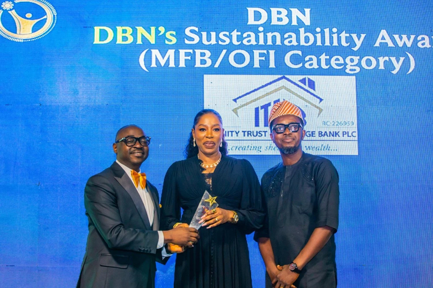 Infinity Trust Mortgage Bank PLC Wins DBN Sustainability and Innovation Awards in MFB/OFI Category.