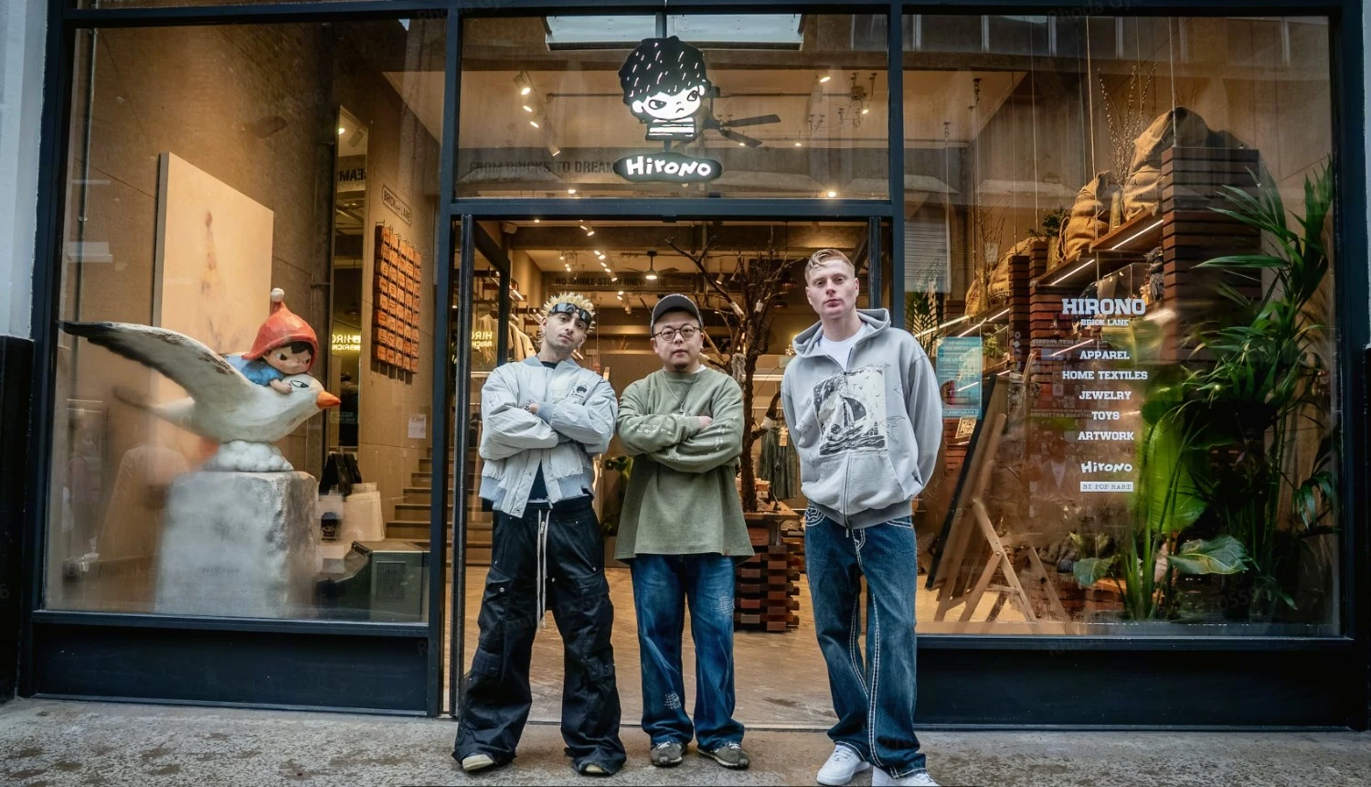 Pop Mart Opens Fashion-First Hirono Store on Brick Lane with Hirono artist Lang and streetwear pioneers GullyGuyLeo and YungAlyy