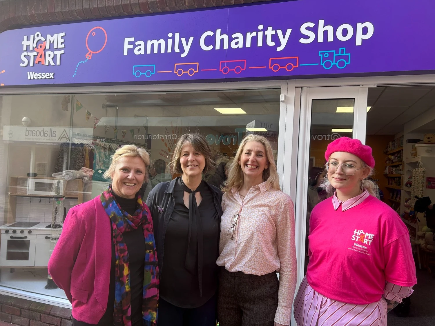 Home-Start Wessex’s first-ever family charity shop now open