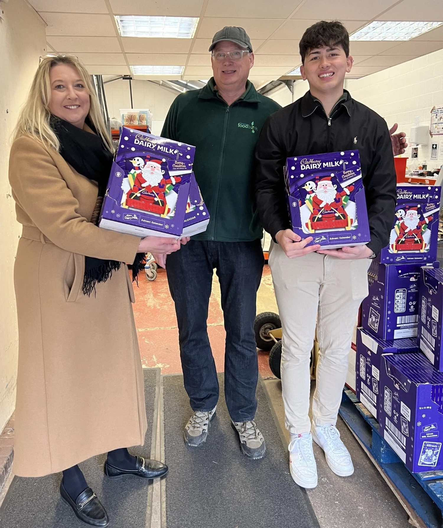 Recruitment firm donates hundreds of chocolate advent calendars to local foodbank