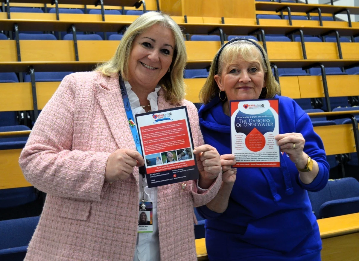 Water safety campaigner’s powerful message leaves lasting impact on North Wales learners