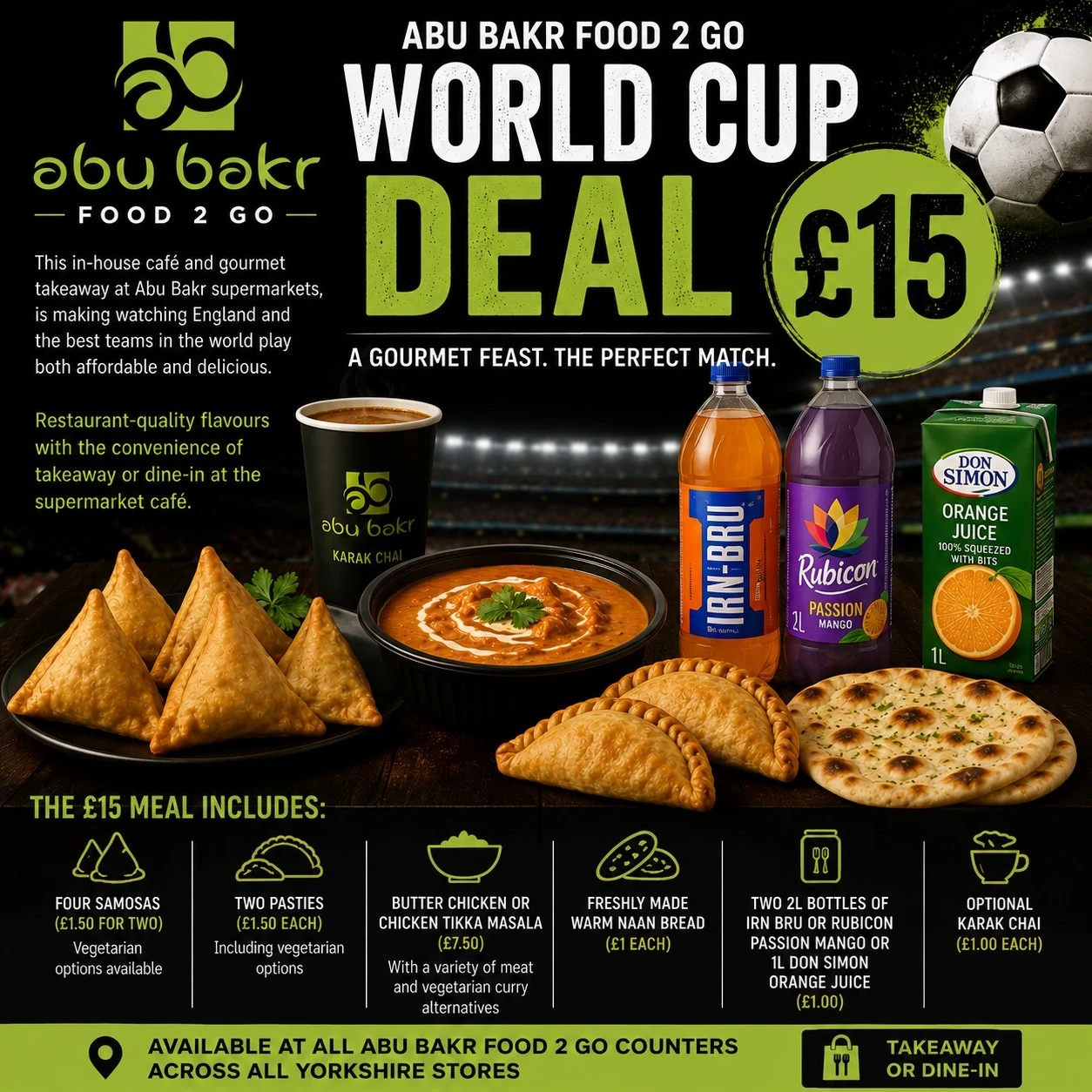 Abu Bakr Supermarket Launches £15 Gourmet World Cup Feast Across Yorkshire Stores