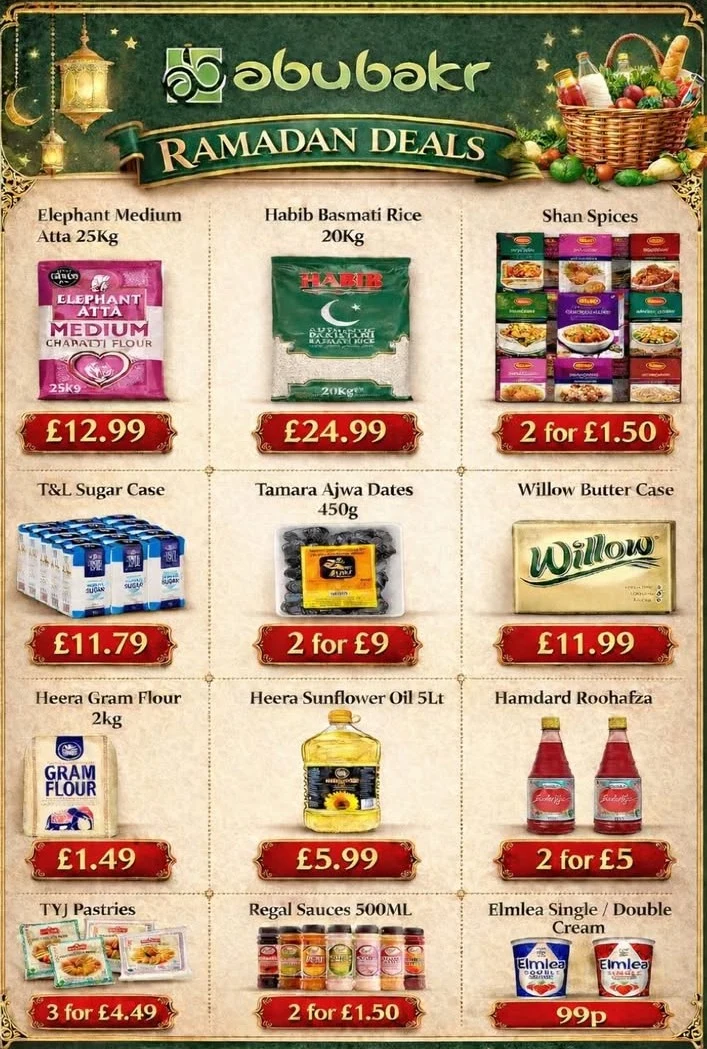 Abu Bakr Supermarket Ramadan Sale to Help Drive Over £170 Million into Yorkshire Economy