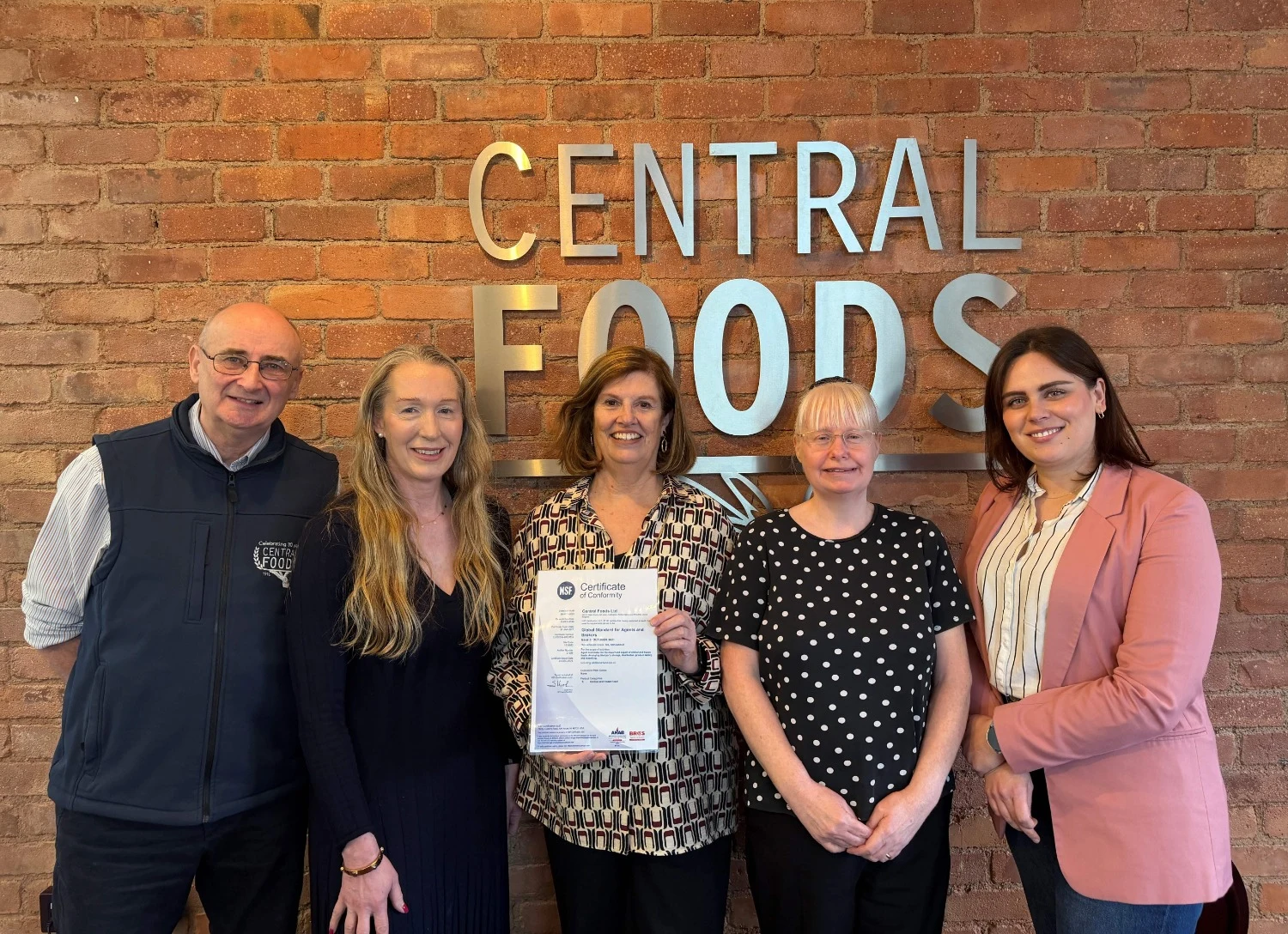 Central Foods Reinforces Supply-Chain Assurance with Renewed Brcgs Agents & Brokers AA Certification