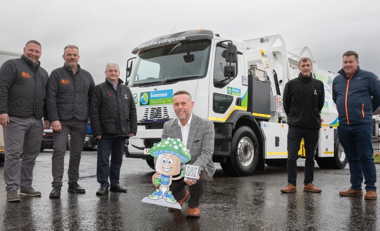 One of the UK’s first OEM electric food waste trucks launches as Keenan Recycling drives fleet decarbonisation