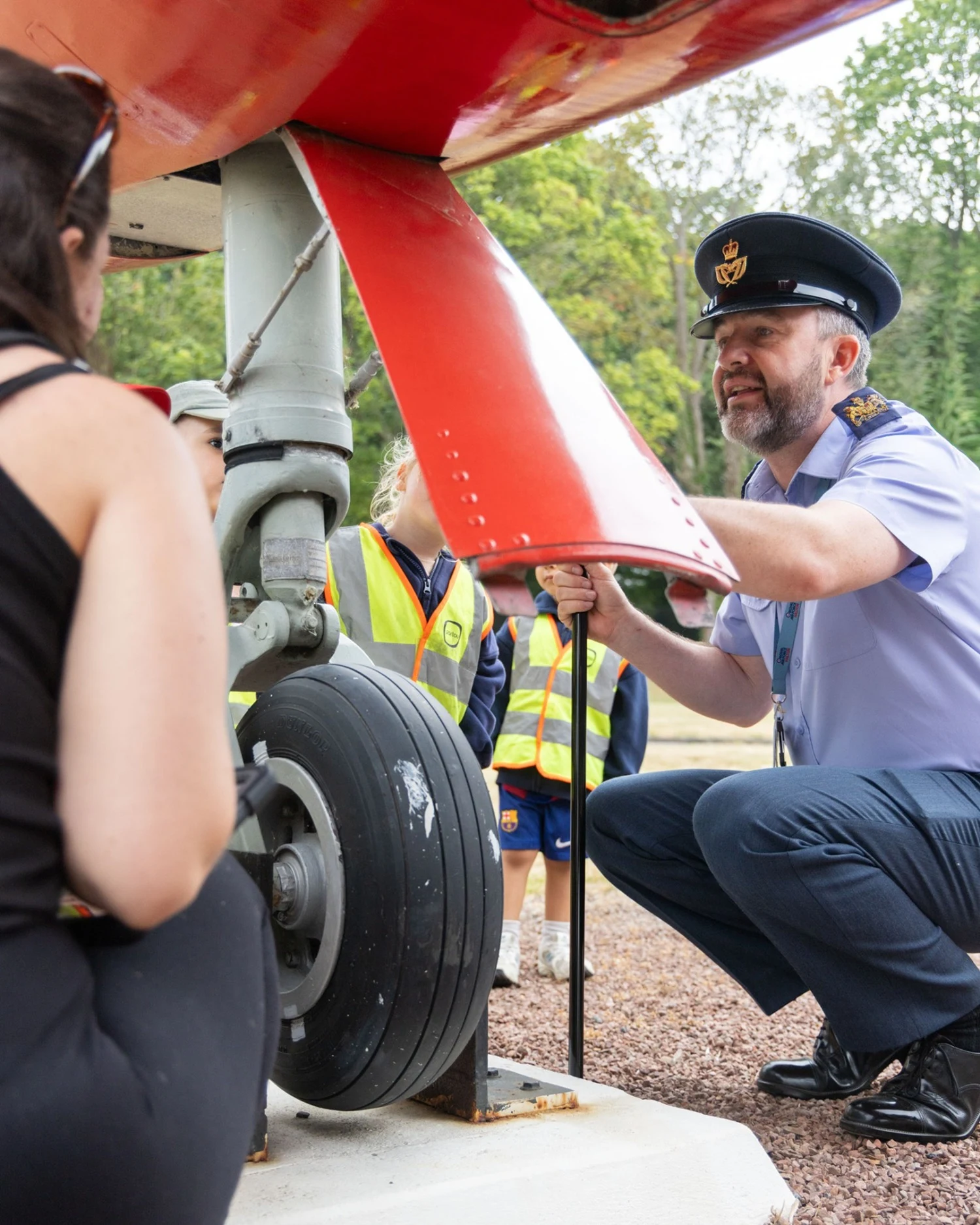 Wendover nursery children fly high with RAF Halton visit