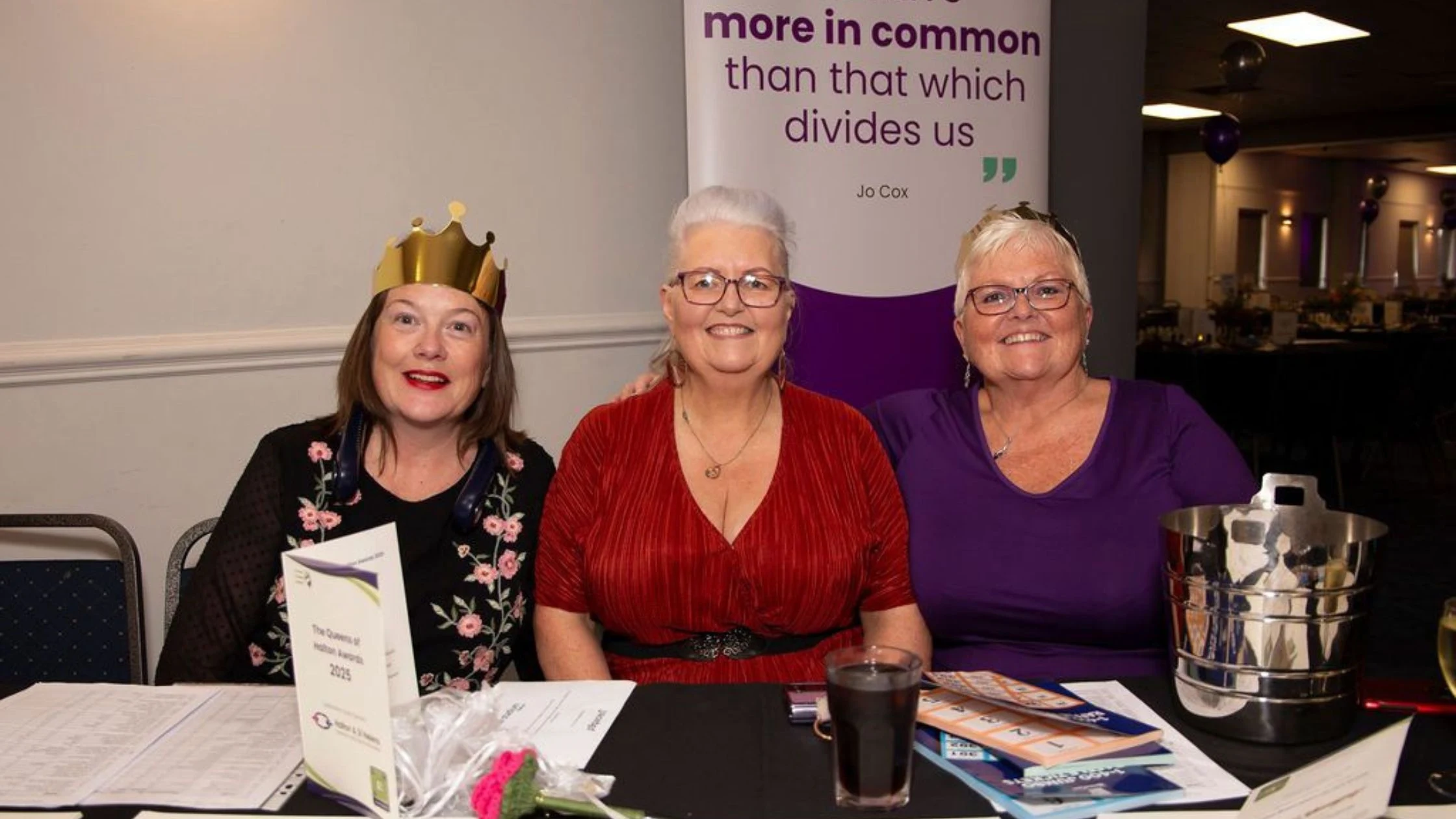 Some of the Fortuna Female Society Committee at the Queens of Halton Awards 2025